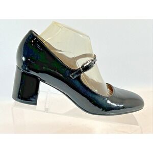 Naturalizer Renny Women's Size 9M Black Leather Strap Buckle Pumps Heels